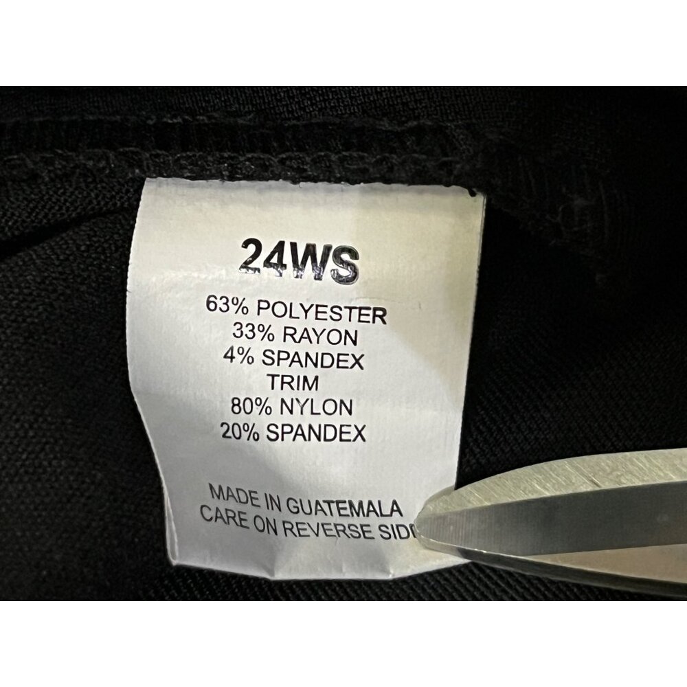 Briggs New York Pants Womens 24WS Short Black Slacks Flat Front Used - Picture 8 of 13